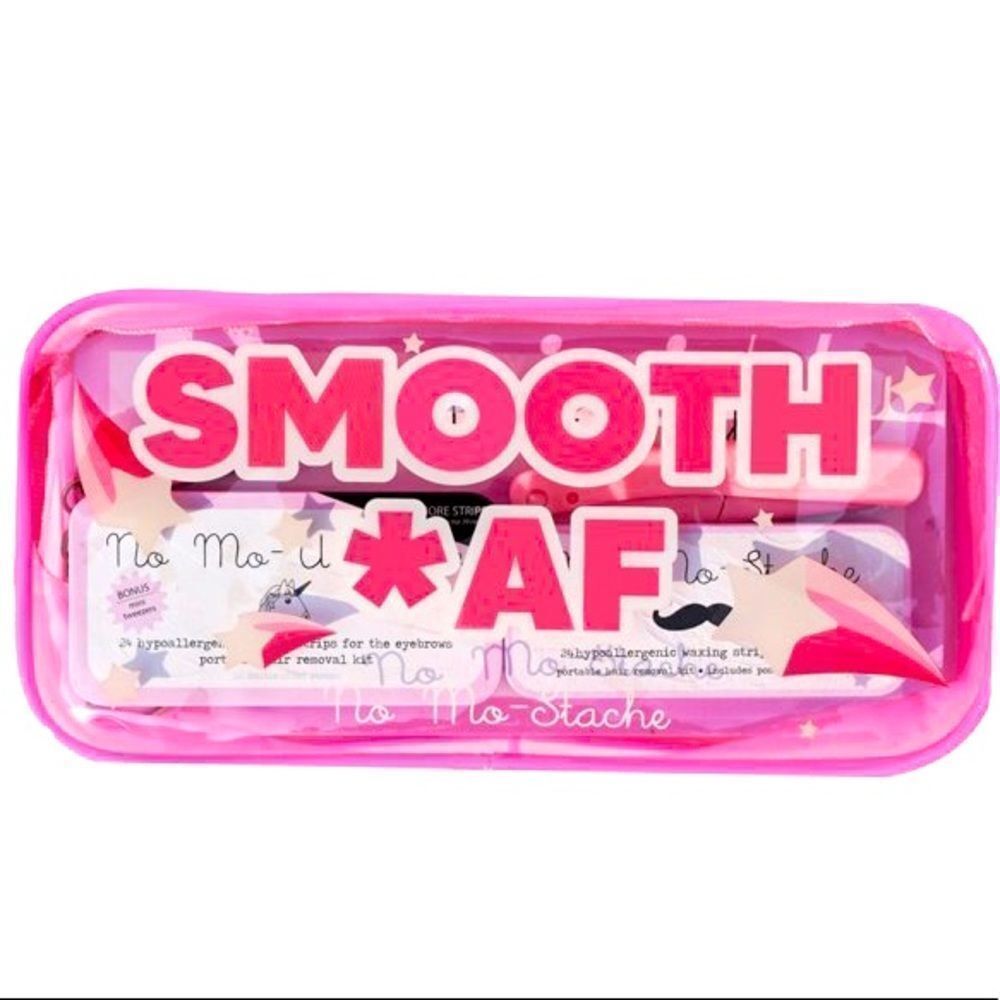 NWT No Mo Stache SMOOTH AF Hair Removal Travel Gift Set
